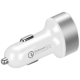 Momax QC3.0 雙USB汽車快速充電器 (白色)