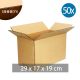 包装紙箱 (5R3) - 29 x 17 x 19cm 3層優質紙箱 x 50pcs + Fragile 貼紙 x 10pcs