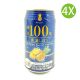 4X 日本製 [菠蘿汁汽酒] 100%果汁 SUTEKI SHIBORI Chu-Hi  (350ml x 4) (藍罐) [1038314]