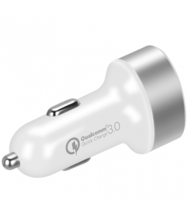 Momax QC3.0 雙USB汽車快速充電器 (白色)