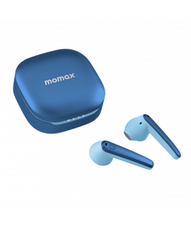 MOMAX Spark mini Wireless Earbuds (Blue) 