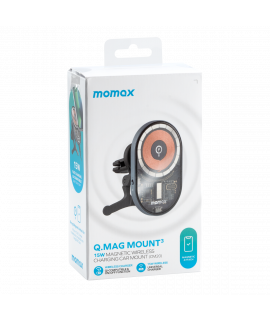 MOMAX Q.Mag Mount 3 15W 磁吸無線充電車載支架 CM20E