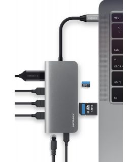 Momax One Link 8合1 USB-C 擴充器 (灰)
