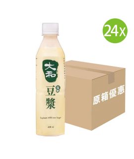 24X 台灣製 大和豆漿 - 低糖豆漿 台灣豆漿 (408ml x 24)[原箱] (綠色)