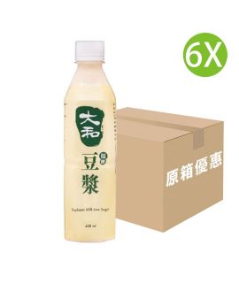 6X 台灣製 大和豆漿 - 低糖豆漿 台灣豆漿 (408ml x 6) (綠色)