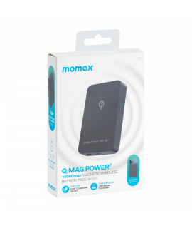 MOMAX Q.Mag Power 7 磁吸無線充流動電源10000mAh (深灰色) IP107E
