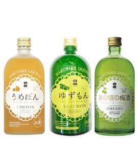 日本製 白岳柑橘梅酒+柚子酒+あの頃の梅酒 (720ml x 3)