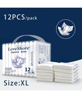 成人紙尿褲 老年用品 成人尿不濕(XL 加大碼) (12pcs/包)