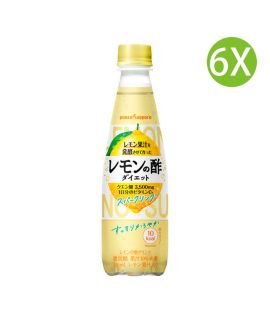 6X 日本製 檸檬醋有汽水 (350ml x 6) 由檸檬汁發酵製成 [WK28]