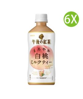 6X 日本製 午後紅茶 濃郁白桃奶茶 (500ml x 6) [GK312]
