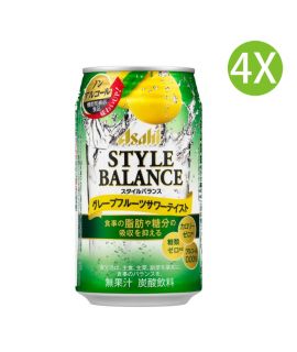 4X 日本製 Style Balance 無糖無酒精雞尾酒 西柚酸味 (350ml x 4) [4B018]