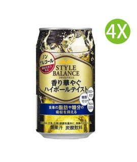 4X 日本製 Style Balance 無糖無酒精雞尾酒 Highball (350ml x 4) [4B020]