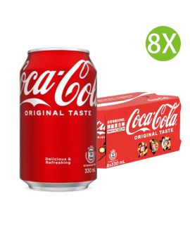 8X 經典原味可口可樂汽水 (330ml x 8)