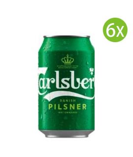 丹麥嘉士伯 啤酒 6X (罐裝)  (330ml x 6罐) fea. Mads Mikkelsen
