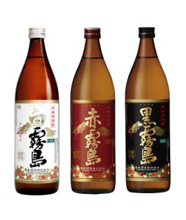 日本製 白霧島 + 赤霧島 + 黑霧島  燒酒 燒酎 (900ml x 3)