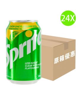 24X 雪碧 檸檬青檸味汽水迷你罐裝 (200ml x 24)[原箱]