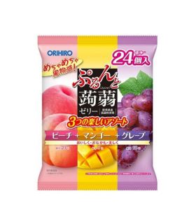 日本製 Orihiro 蒟蒻果凍者喱(桃+芒果+葡萄) 24s 零卡路里