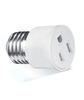 E27轉歐標圓插 插座燈頭轉換器 燈口轉換 照明配件